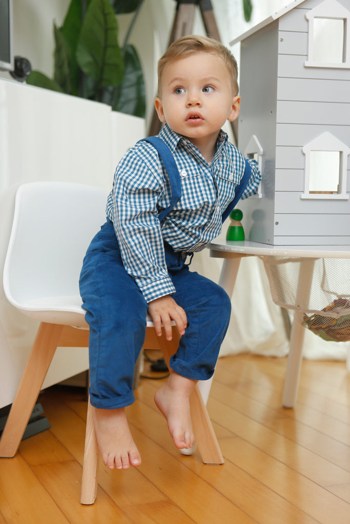 Blue Squares Shirt