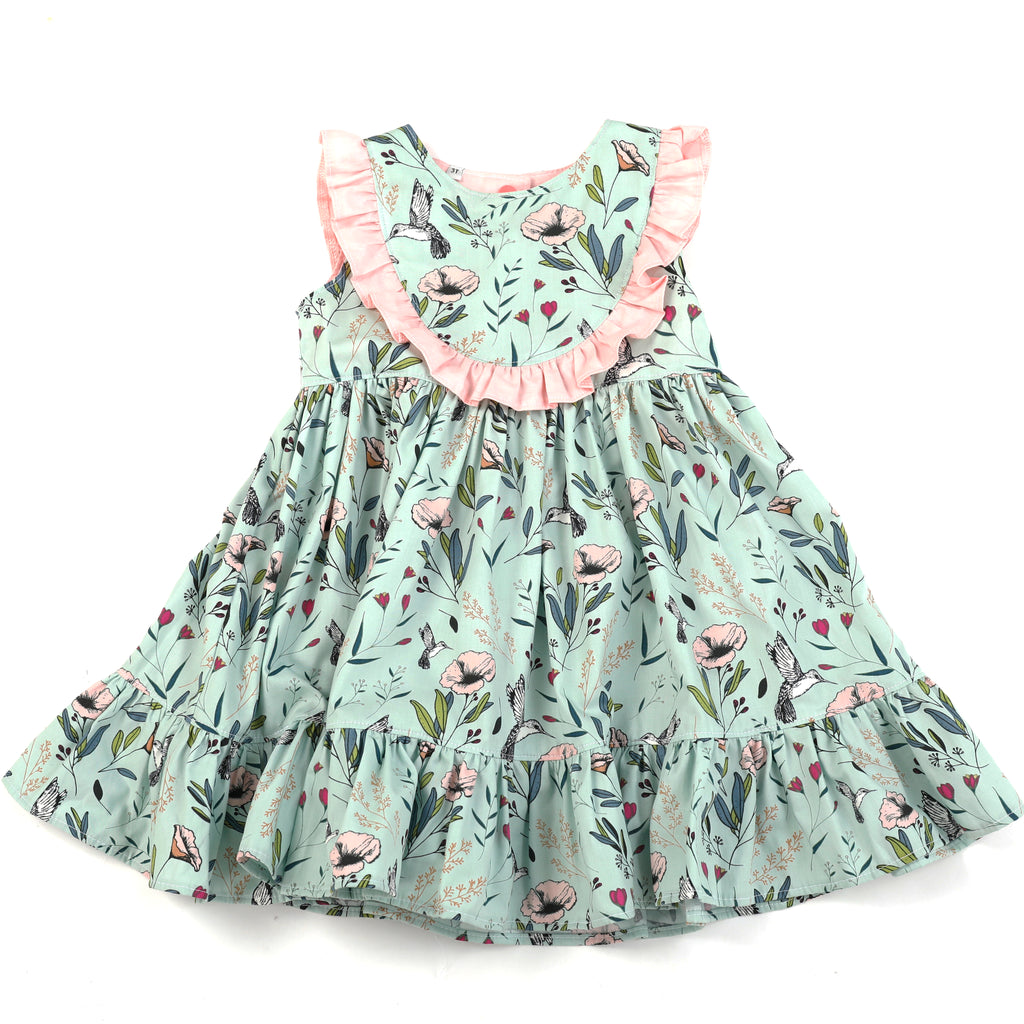 Mint Hummingbird Dress