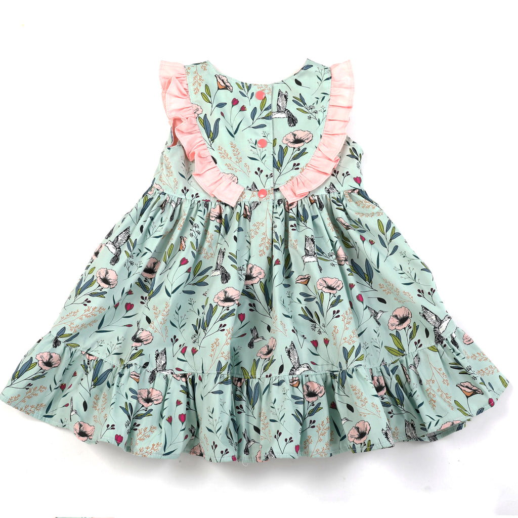 Mint Hummingbird Dress
