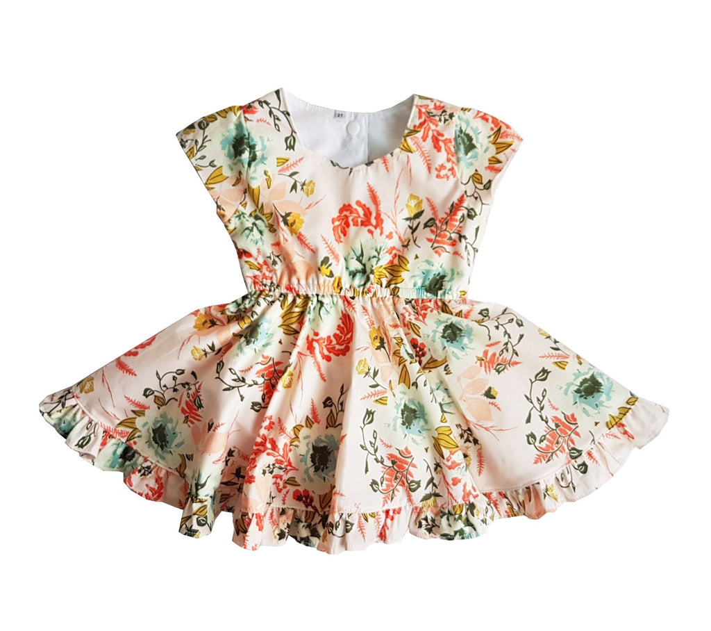 Mini Vintage Flower Dress